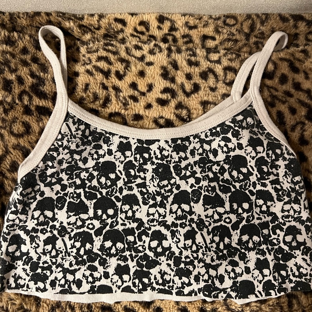 Brandy Melville Skull Tank
